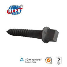 Railway Double Ended Screw Bolt/Galvanized Double Head Screw Spike